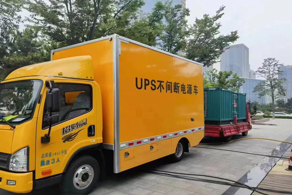 滦县发电机租赁施工现场