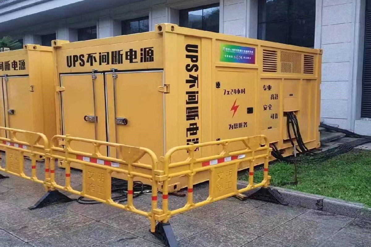 滦县发电机租赁施工现场