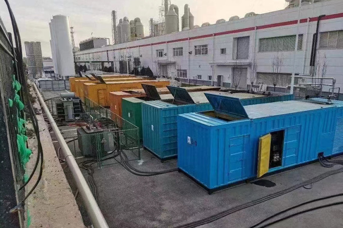 滦县发电机租赁施工现场